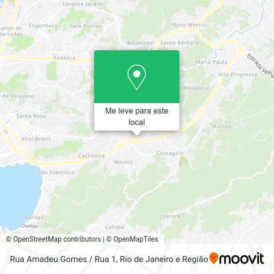 Rua Amadeu Gomes / Rua 1 mapa