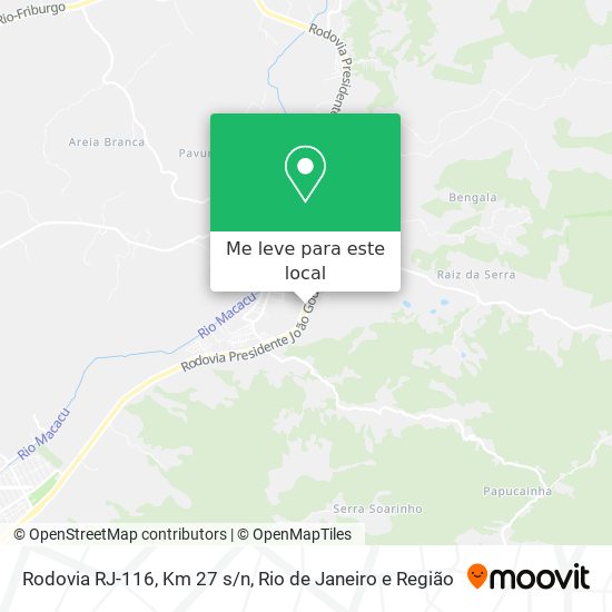 Rodovia RJ-116, Km 27 s/n mapa