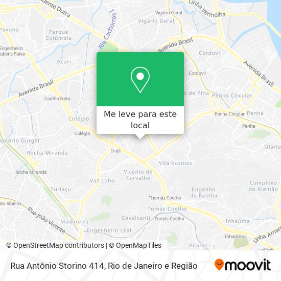 Rua Antônio Storino 414 mapa
