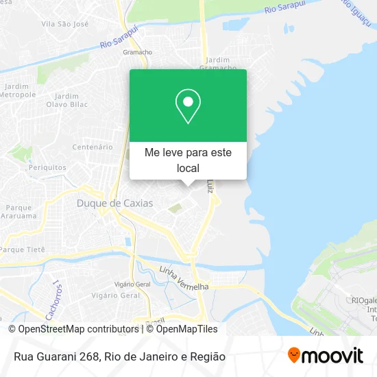 Rua Guarani 268 mapa