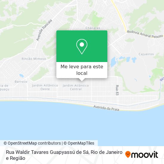 Rua Waldir Tavares Guapyassú de Sá mapa