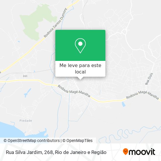 Rua Silva Jardim, 268 mapa