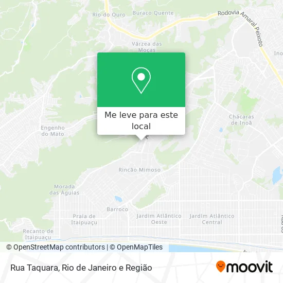 Rua Taquara mapa
