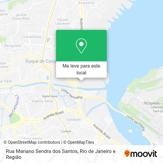 Rua Mariano Sendra dos Santos mapa