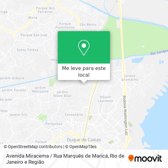Avenida Miracema / Rua Marquês de Maricá mapa
