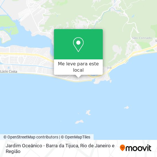 Jardim Oceânico - Barra da Tijuca mapa