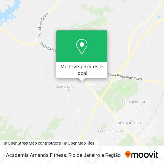 Academia Amanda Fitness mapa