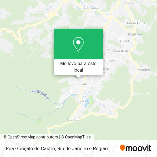 Rua Gonçalo de Castro mapa