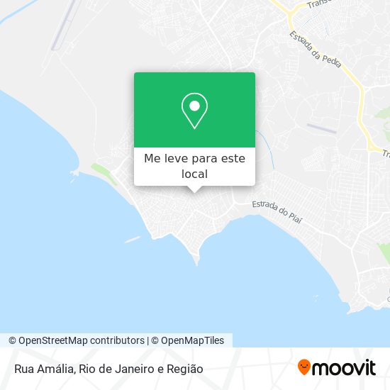 Rua Amália mapa