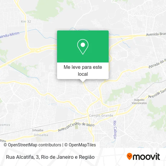 Rua Alcatifa, 3 mapa