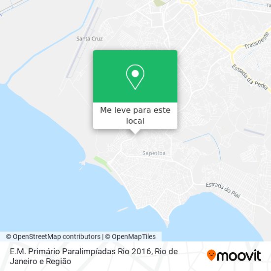 E.M. Primário Paralimpíadas Rio 2016 mapa