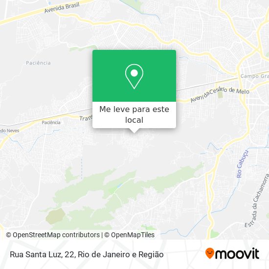 Rua Santa Luz, 22 mapa