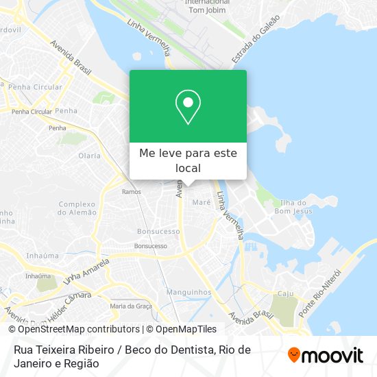 Rua Teixeira Ribeiro / Beco do Dentista mapa