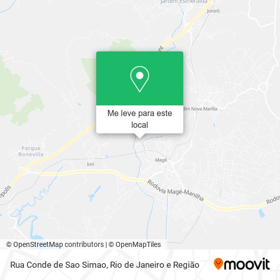 Rua Conde de Sao Simao mapa