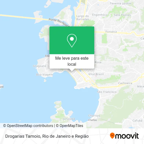 Drogarias Tamoio mapa
