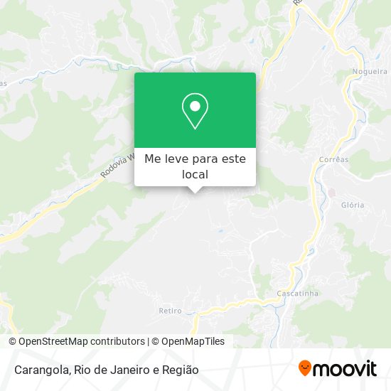 Carangola mapa