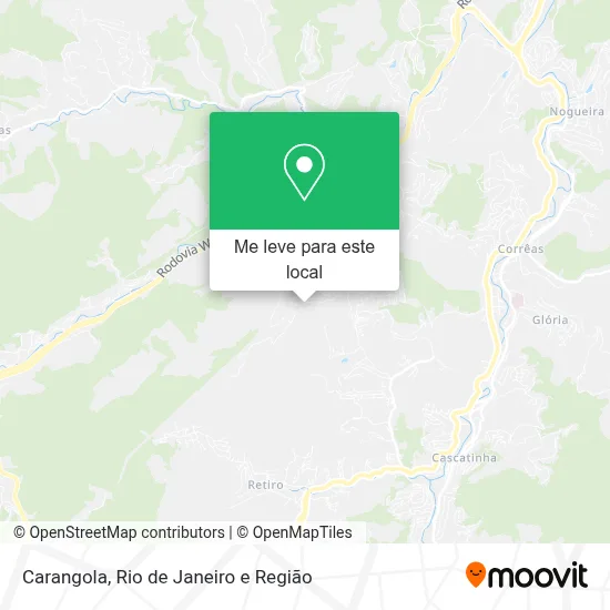 Carangola mapa