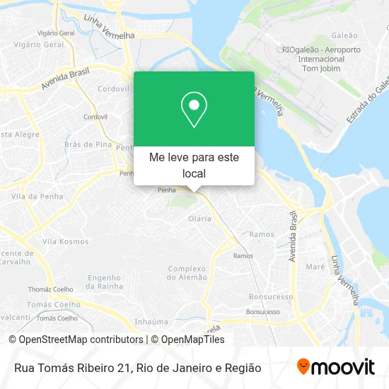 Rua Tomás Ribeiro 21 mapa
