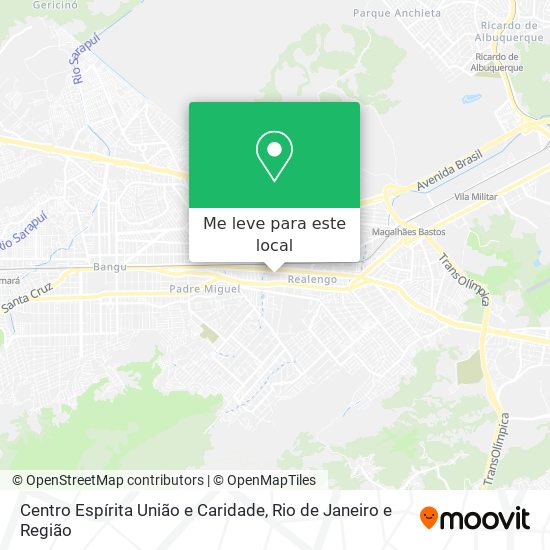 Centro Espírita União e Caridade mapa