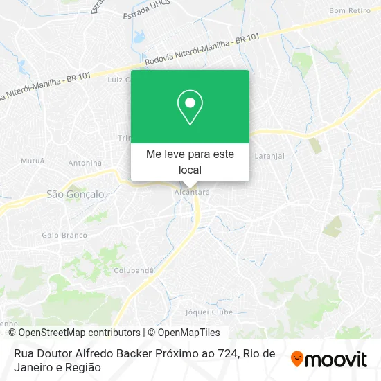 Rua Doutor Alfredo Backer Próximo ao 724 mapa
