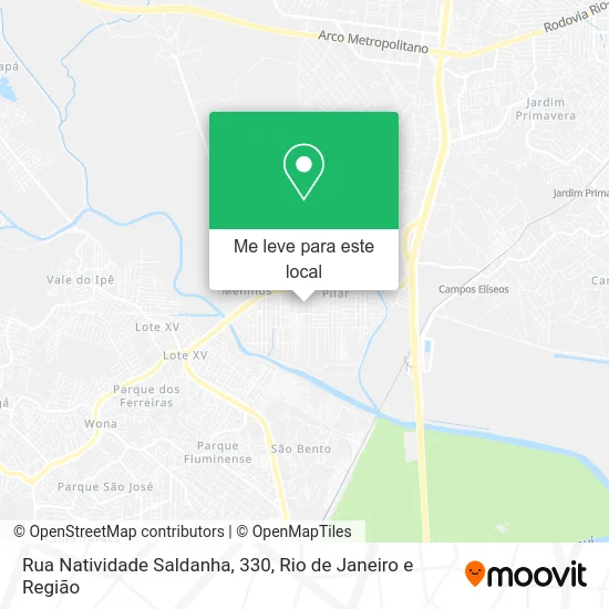 Rua Natividade Saldanha, 330 mapa