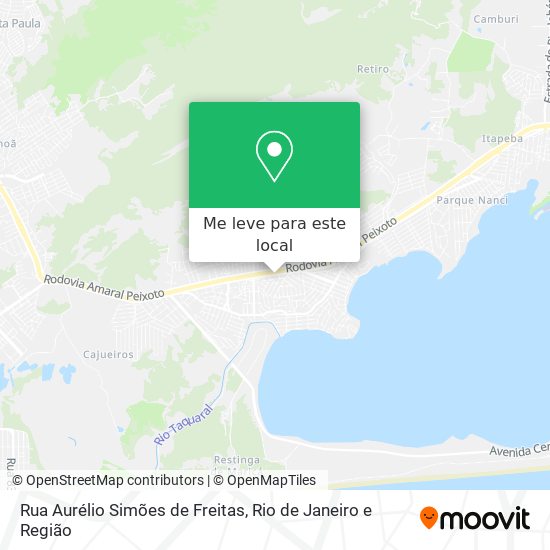 Rua Aurélio Simões de Freitas mapa