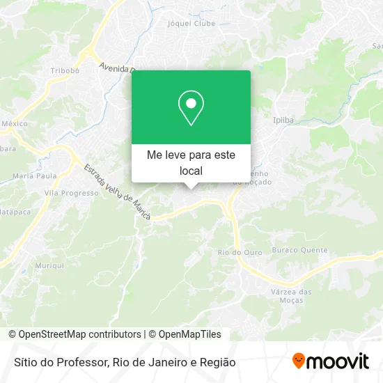 Sítio do Professor mapa