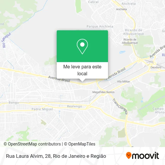 Rua Laura Alvim, 28 mapa