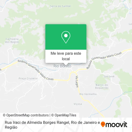 Rua Iraci de Almeida Borges Rangel mapa