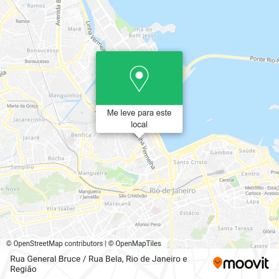 Rua General Bruce / Rua Bela mapa