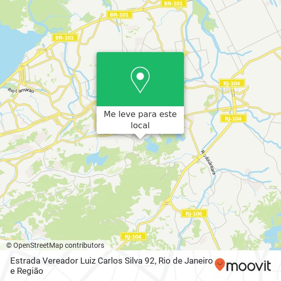 Estrada Vereador Luiz Carlos Silva 92 mapa