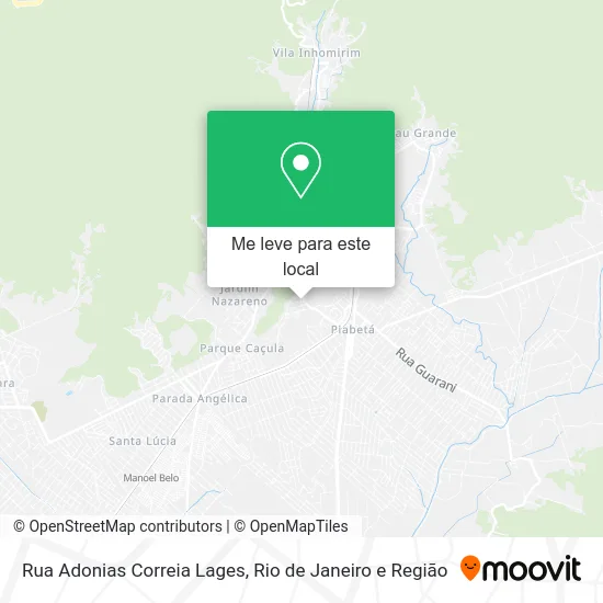 Rua Adonias Correia Lages mapa