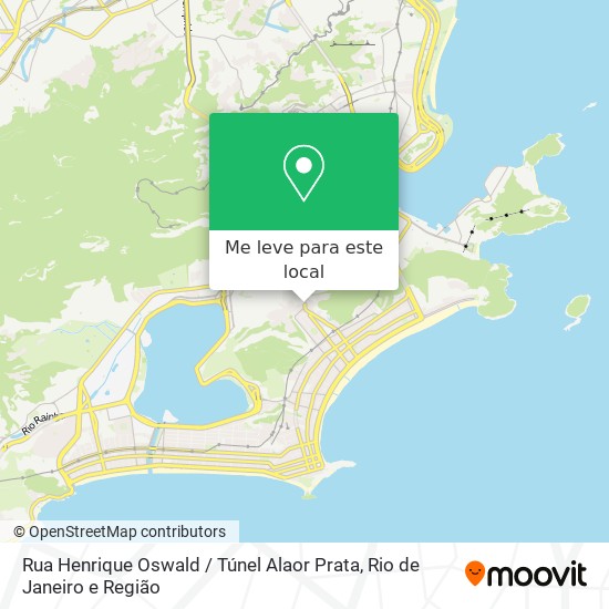 Rua Henrique Oswald / Túnel Alaor Prata mapa