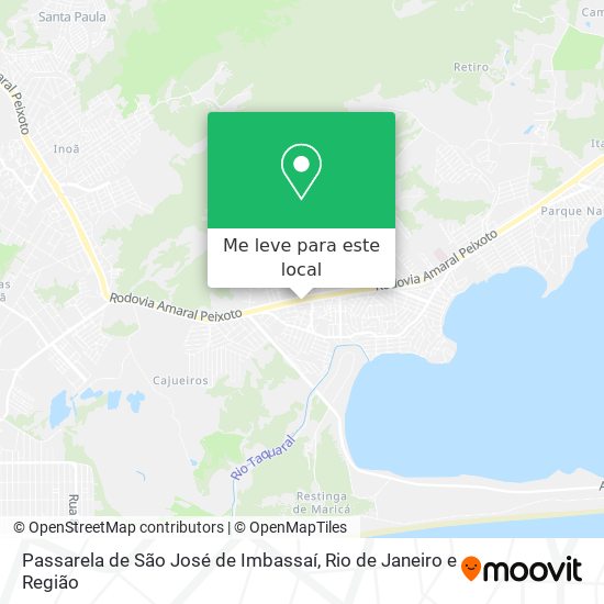 Passarela de São José de Imbassaí mapa