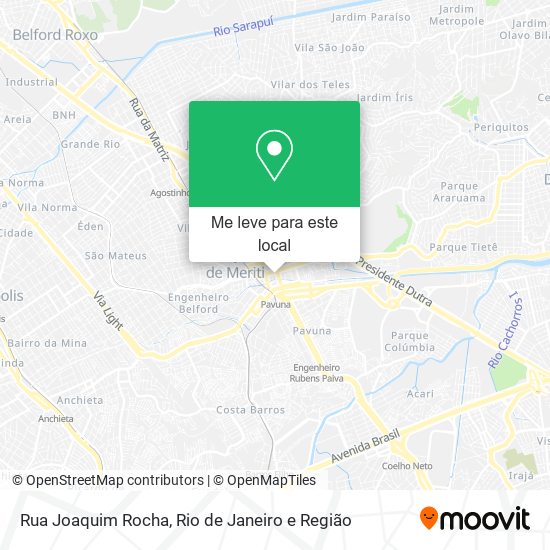 Rua Joaquim Rocha mapa