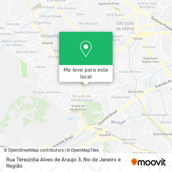 Rua Terezinha Alves de Araujo 3 mapa
