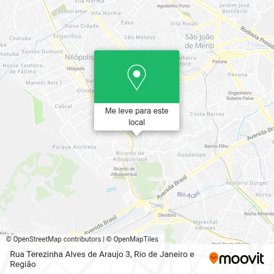 Rua Terezinha Alves de Araujo 3 mapa