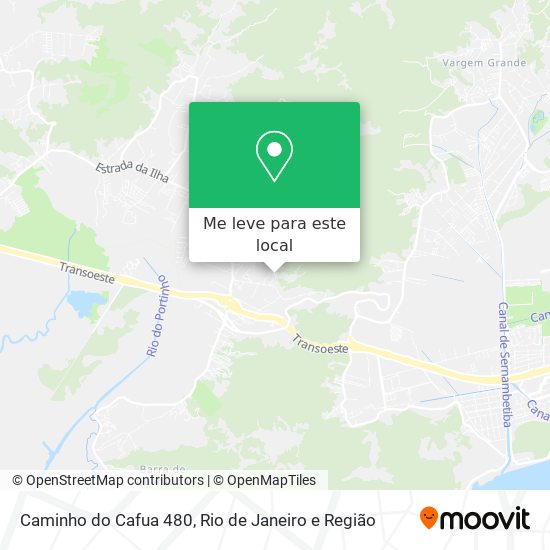 Caminho do Cafua 480 mapa