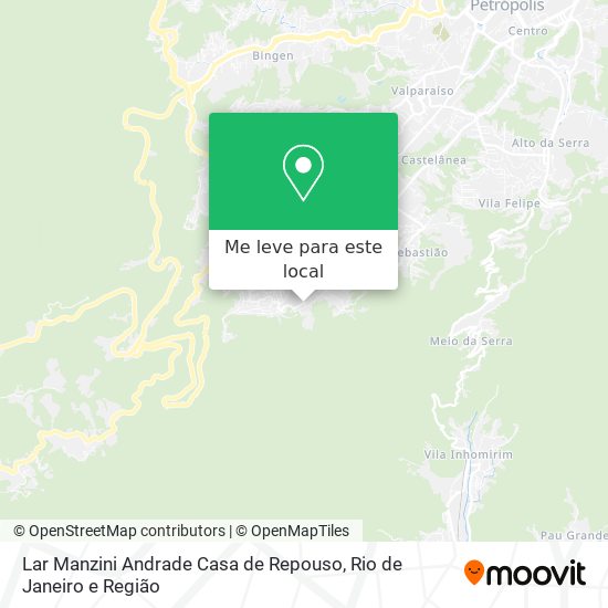 Lar Manzini Andrade Casa de Repouso mapa
