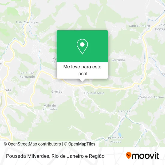 Pousada Milverdes mapa