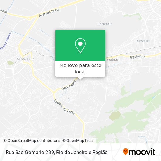 Rua Sao Gomario 239 mapa