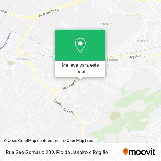 Rua Sao Gomario 239 mapa