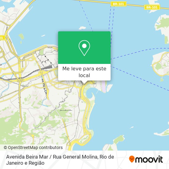 Avenida Beira Mar / Rua General Molina mapa
