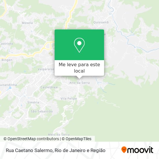 Rua Caetano Salermo mapa