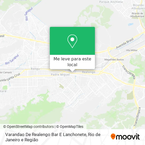 Varandao De Realengo Bar E Lanchonete mapa