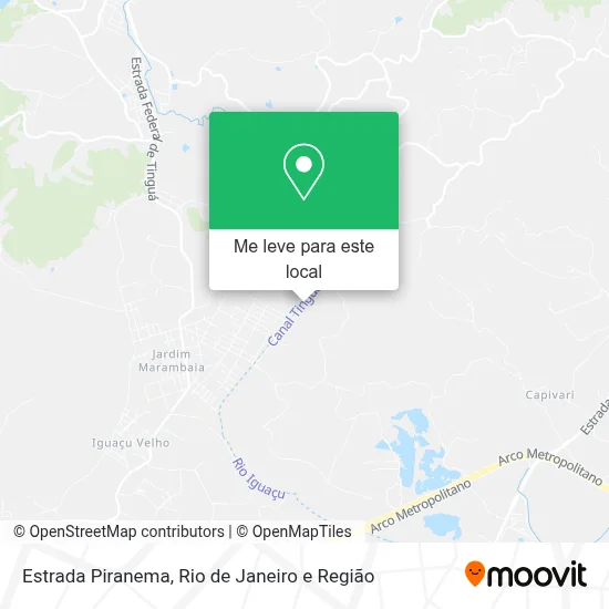 Estrada Piranema mapa