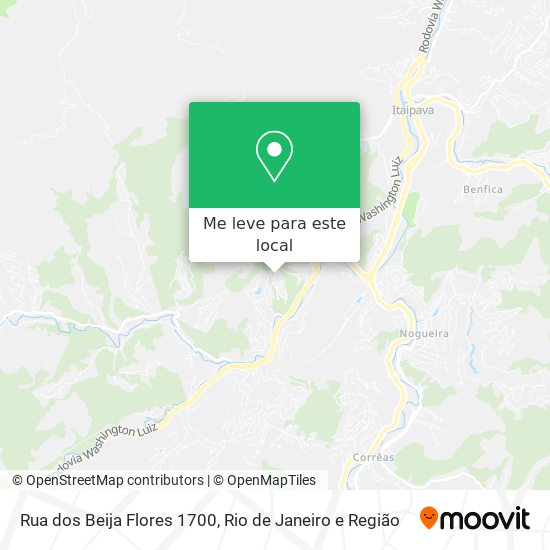 Rua dos Beija Flores 1700 mapa