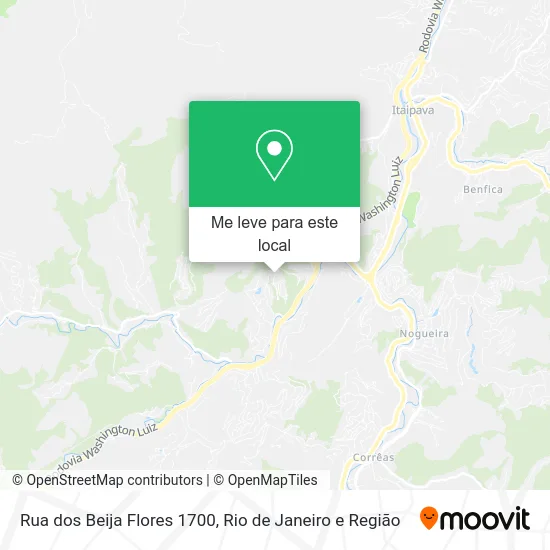 Rua dos Beija Flores 1700 mapa