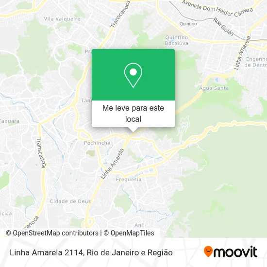 Linha Amarela 2114 mapa