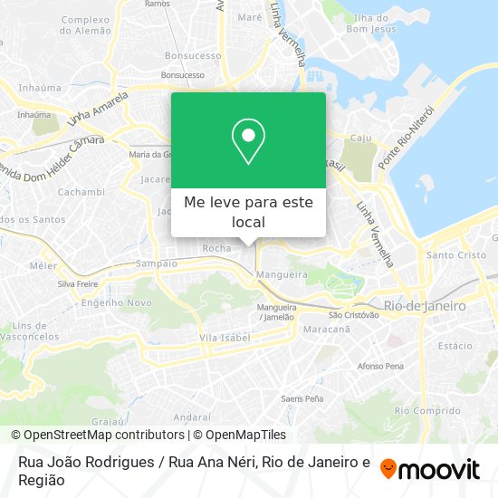 Rua João Rodrigues / Rua Ana Néri mapa